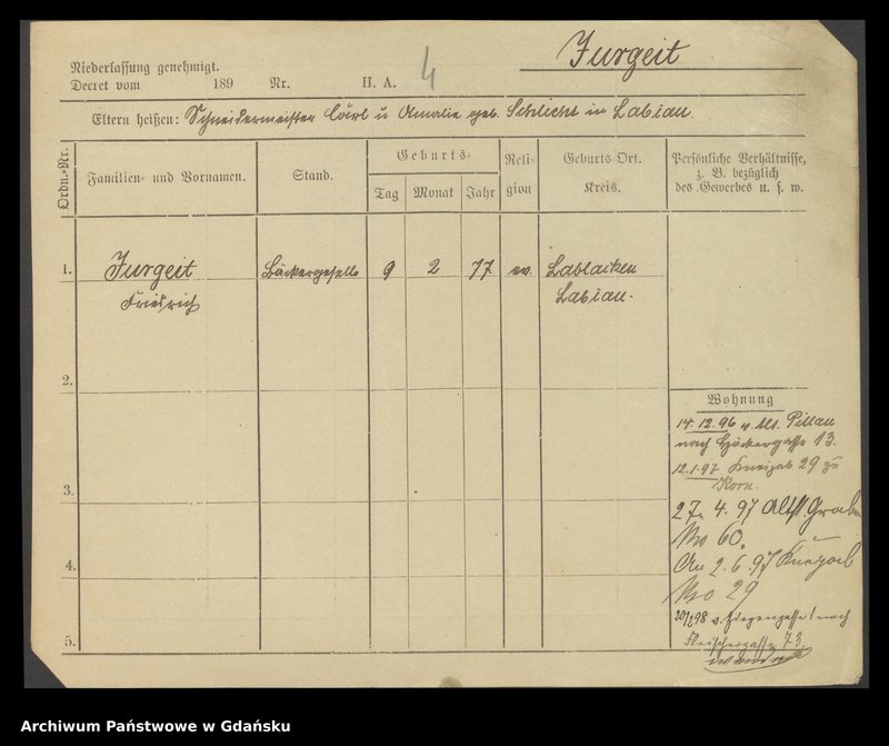 image.from.unit.number "Karty meldunkowe: Jurgait - Jutrzenka"