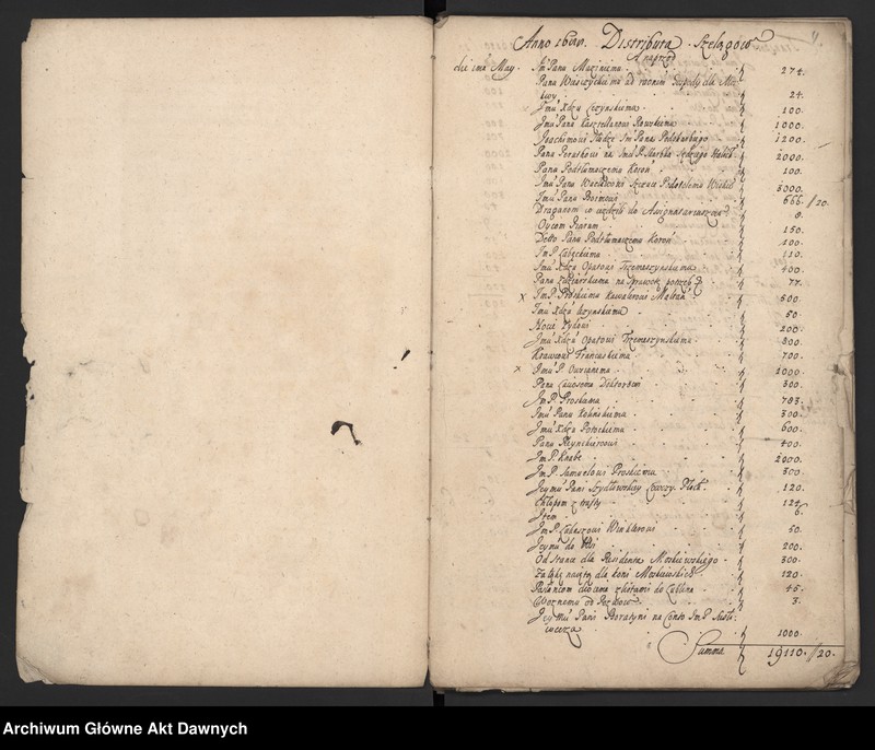 image.from.unit.number "Rozliczenie różnych wydatków z mennicy i wypłat na wojsko."