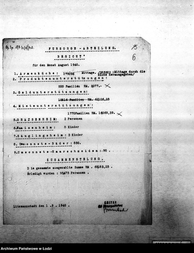 Obraz 9 z jednostki "[Sprawozdania i zestawienia statystyczne: ruch ludności, zatrudnienie, choroby zakaźne, wypadki, kontrole i inne]"