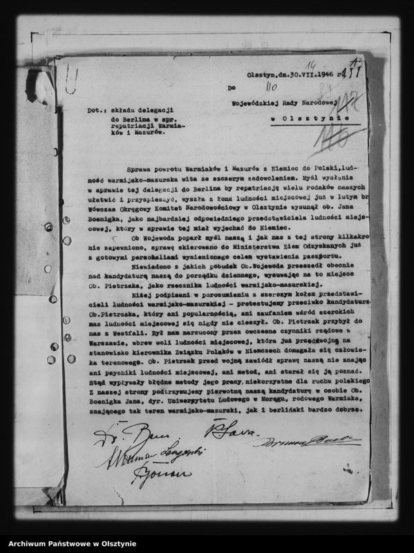 image.from.unit.number "Protokóły i sprawy różne Okręgowego Komitetu Narodowościowego i pow."