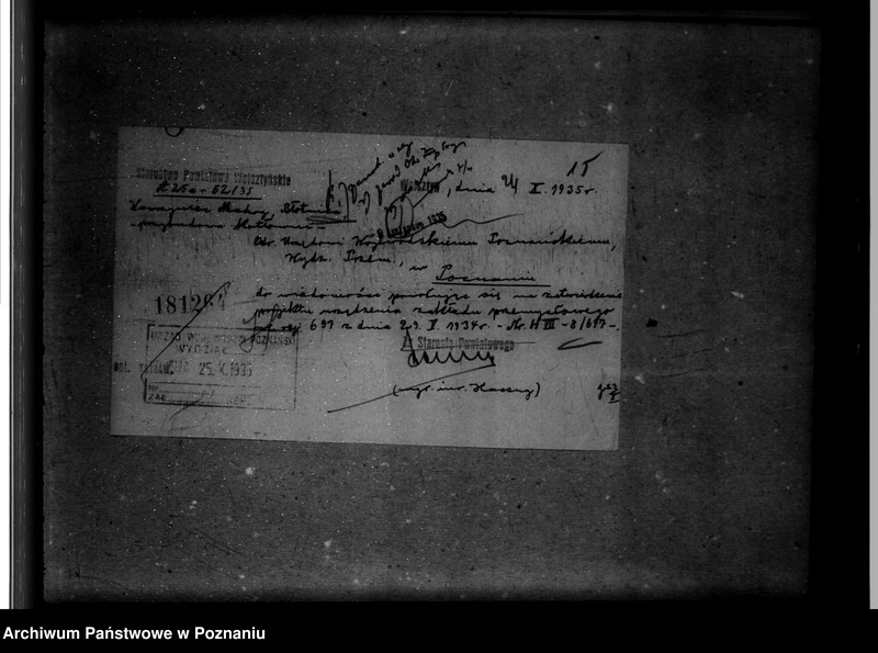 Obraz 19 z jednostki "Zatwierdzenie zakładu przemysłowego tartaku/ W. Machoy w Błotnicy powiat wolsztyński"