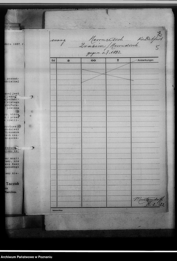 image.from.unit.number "Kreissippenamt Dietfurt [Żnin, wykazy ksiąg ewangelickich i katolickich]"