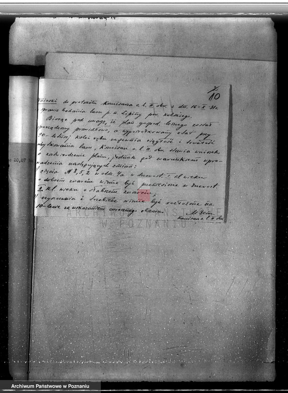 Obraz 15 z jednostki "Zatwierdzenie projektu planu gospodarstwa leśnego dla lasów majątku Lipiny powiatu kolskiego"