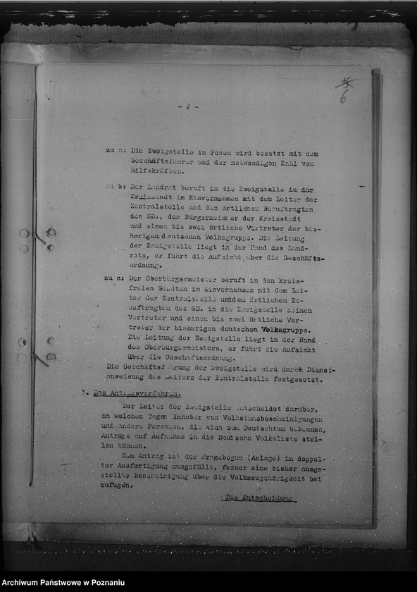 Obraz 10 z jednostki "Zarządzenia w sprawie organizacji i zasad działania niemieckiej listy narodowej"