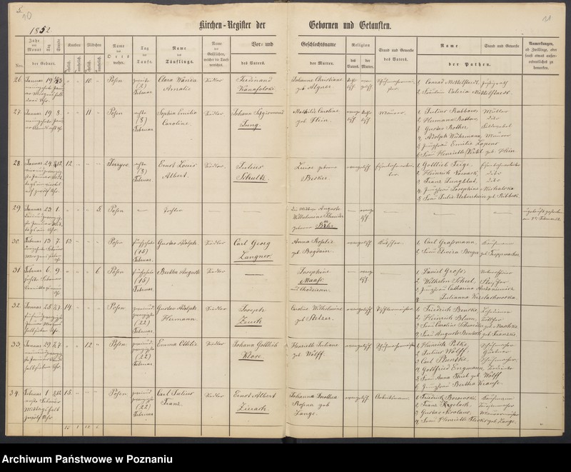 Obraz 8 z jednostki "Duplikat der Register der Gebornen, Getauften, Getrauten und Verstorbenen"