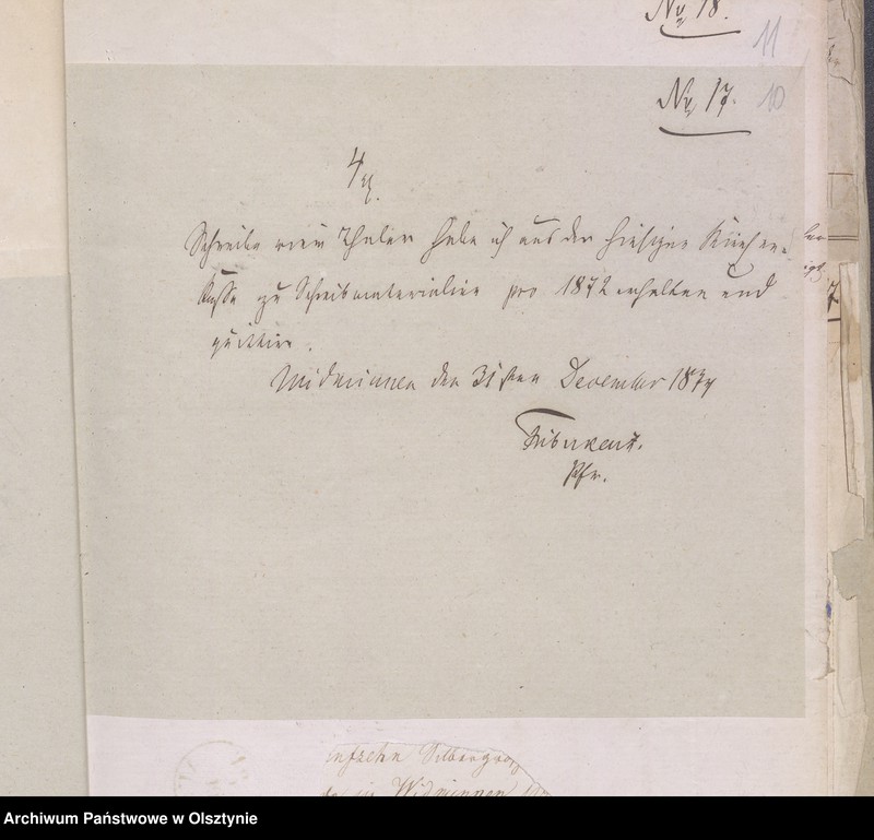 image.from.unit.number "Beläge zur Widminnenschen Kirchen Kassen Rechnung pro 1870"