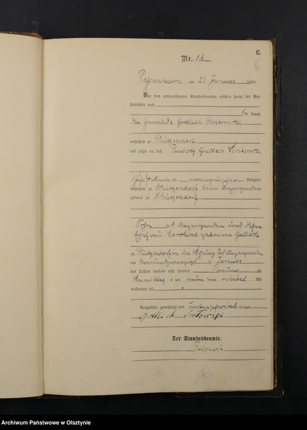 image.from.unit.number "Sterbe-Haupt-Register Nr 1 - 205"