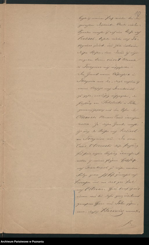Obraz 13 z jednostki "Acta betreffend den in Orzeszkowo Kreis Schroda /Środa/ am 23.April 1864 verhafteten, angeblichen Holzkaufmann Josef Redlich aus Raszkowo, Kreis Adelnau /Odolanów/."