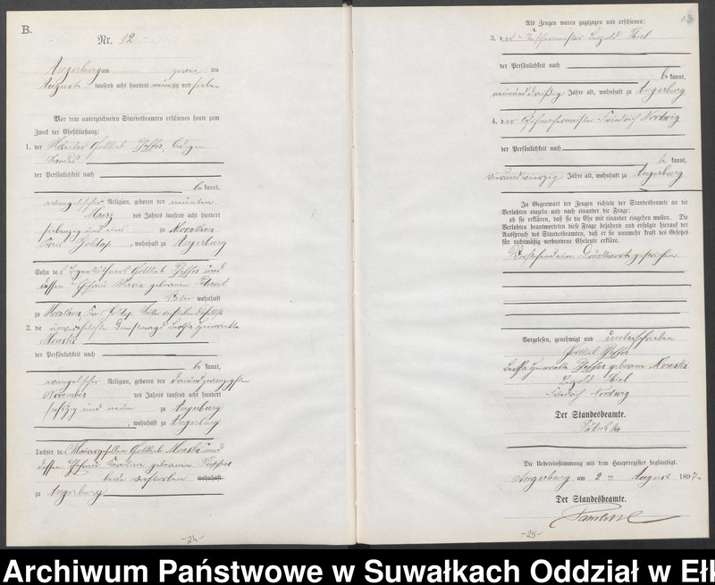 image.from.unit.number "Heiraths-Neben-Register des Preussischen Standes-Amtes Angerburg Kreis Angerburg"