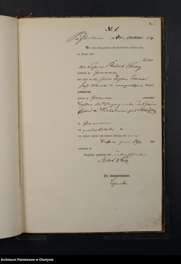 image.from.unit.number "Haupt-Sterbe-Register Nr 1 - 36"