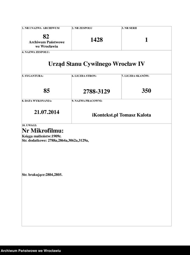 image.from.unit.number "Geburts-Haupt-Register Breslau IV 1909 Band 8"