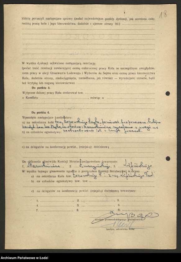 Obraz 19 z jednostki "Protokoły wyborcze kandydatów na konferencję dzielnicową"