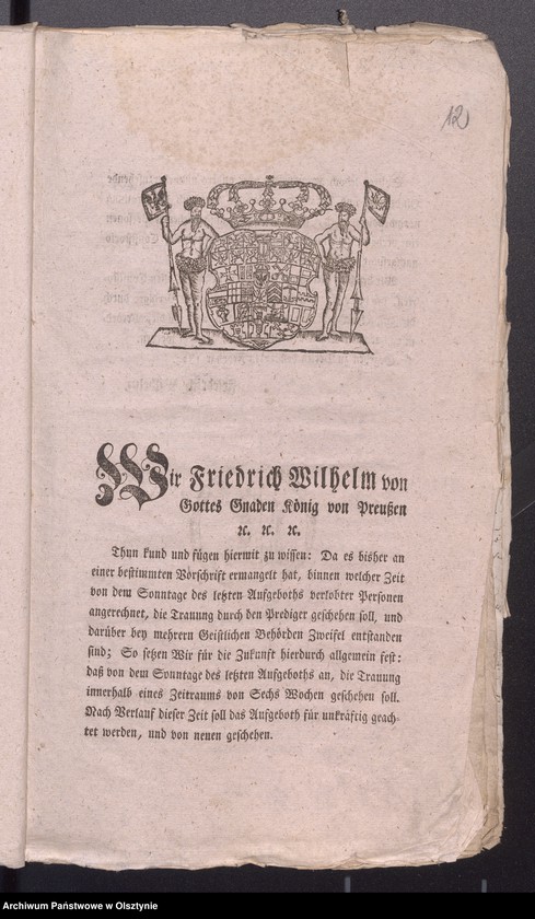 image.from.unit.number "Acta generalia und SpecialiaDie Copulation angehende Sachen (Circular-Verordnungen, Anweisungen)"
