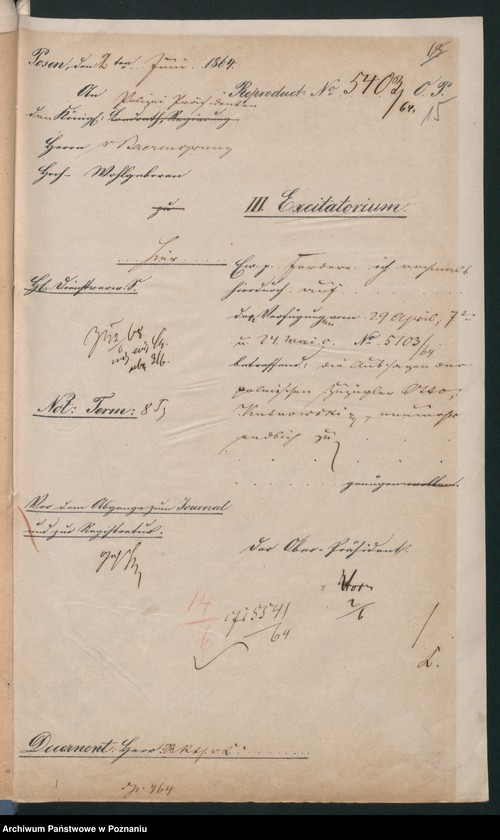 Obraz 19 z jednostki "Der Uebertritt polnischer und diesseitiger Untertanen auf preussisches und jenseitiges Gebiet während der polnischen Insurrektion und die dagegen getroffenen Massnahmen."