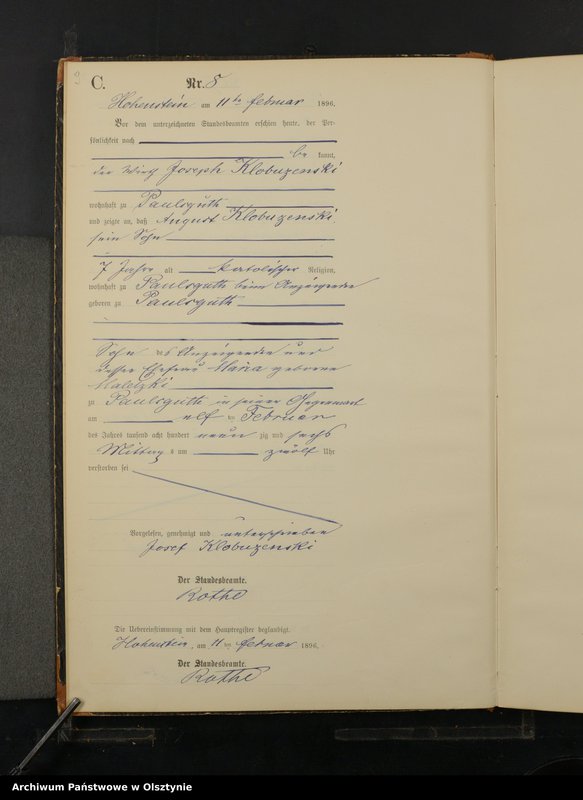 image.from.unit.number "Sterbe-Neben-Register Nr 1 - 77"