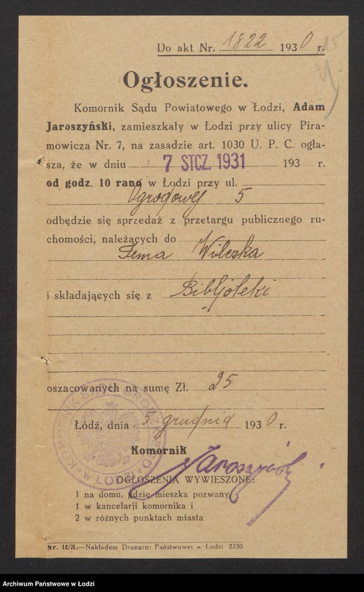 Obraz 17 z jednostki "Tema Wilczek – sprzedaż pończoch"