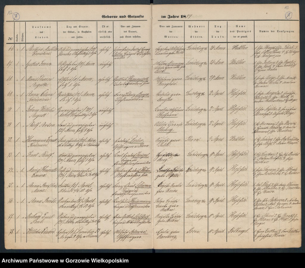 image.from.unit.number "Duplikate der Hauptkirche zu Landsberg an der Warthe"