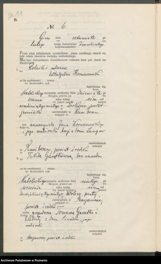image.from.unit.number "Rejestr poboczny małżeństw"