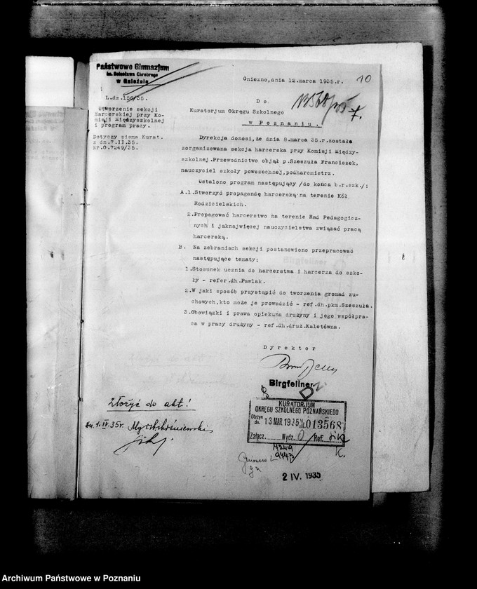 Obraz 13 z jednostki "Państwowe Gimnazjum imienia Bolesława Chrobrego- Gniezno"