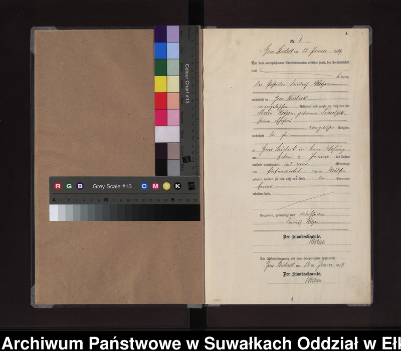 Obraz 4 z jednostki "Geburts-Neben-Register des Preussischen Standes-Amtes Gross Stürlack Kreis Lötzen"