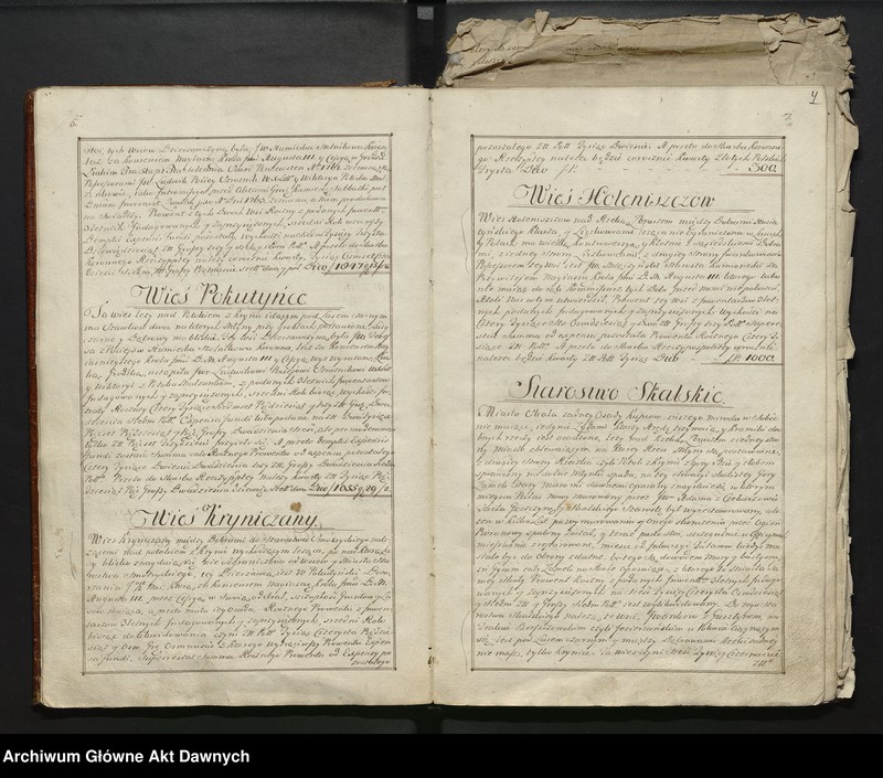 image.from.unit.number ""Lustracya Starostw Dzierżawy y wszelkich krlewszczyzn w Woiewoddztwie podolskim Ziemi Kamienieckiej y Powiecie Czerwonogrodzkim (...).""