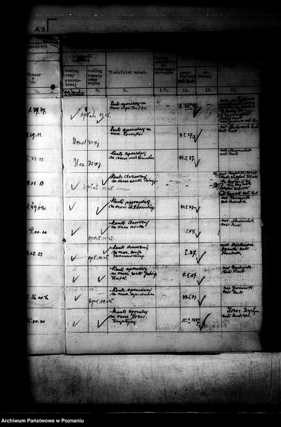 Obraz 10 z jednostki "Rejestr 12f Sprawy dotyczące działek obciążonych z art.. 54 rejestr 9f"