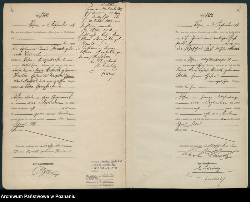 Obraz 7 z jednostki "Księga miejscowa urodzeń tom IV-V [Rejestr główny urodzeń]"