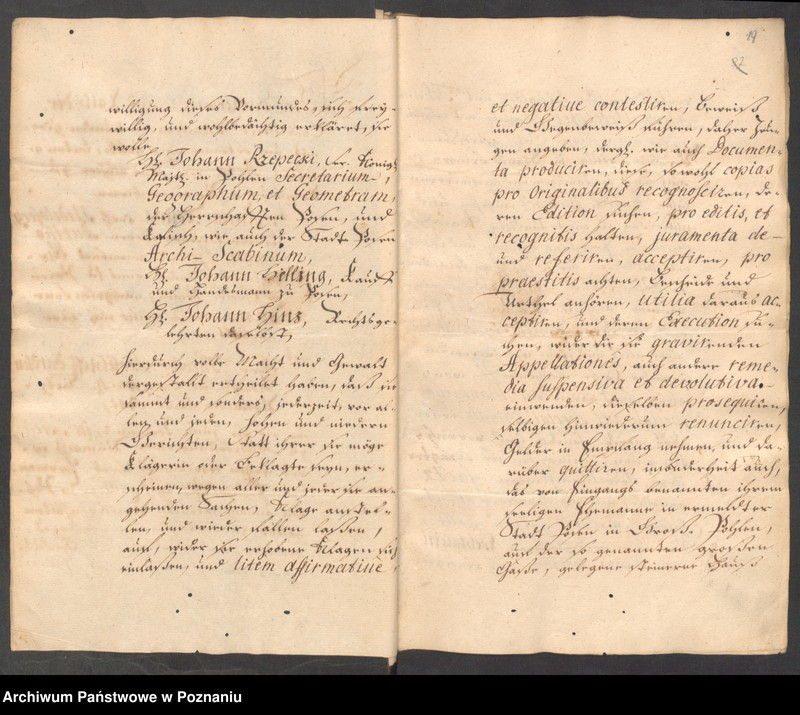 Obraz 20 z jednostki "Prothocollum officii consularis civitatis Posnaniae."