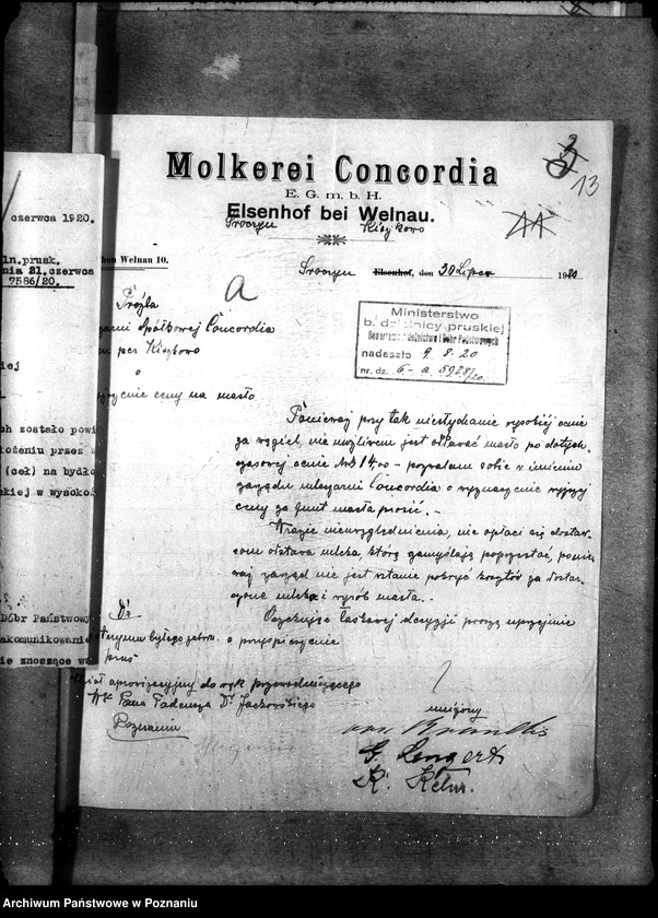 Obraz 18 z jednostki "Sprawy ogólno - administracyjne Mleczarstwo"