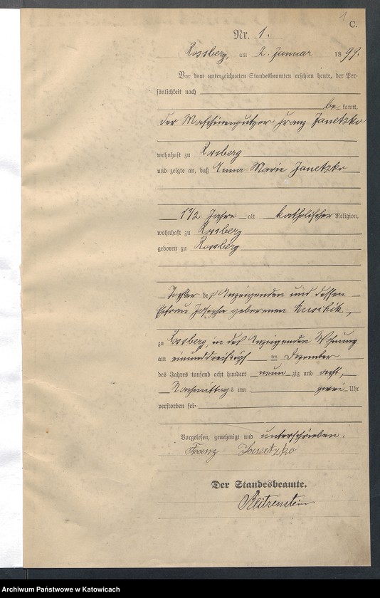 Obraz 4 z jednostki "Księga zgonów nr 1-409"