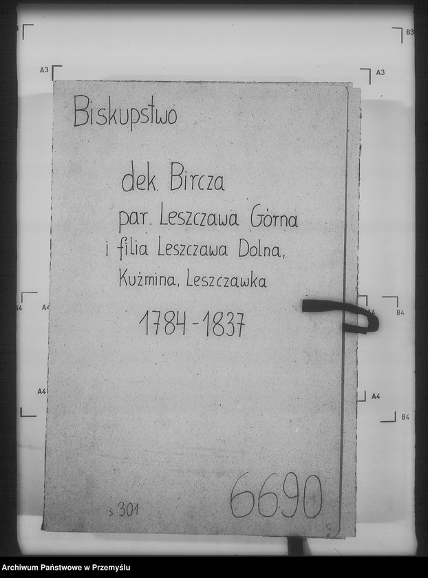 image.from.unit.number "[Kopie ksiąg metrykalnych parafii Leszczawa Górna z filiami Leszczawa Dolna, Kuźmina, Leszczawka (dekanat Bircza)]"
