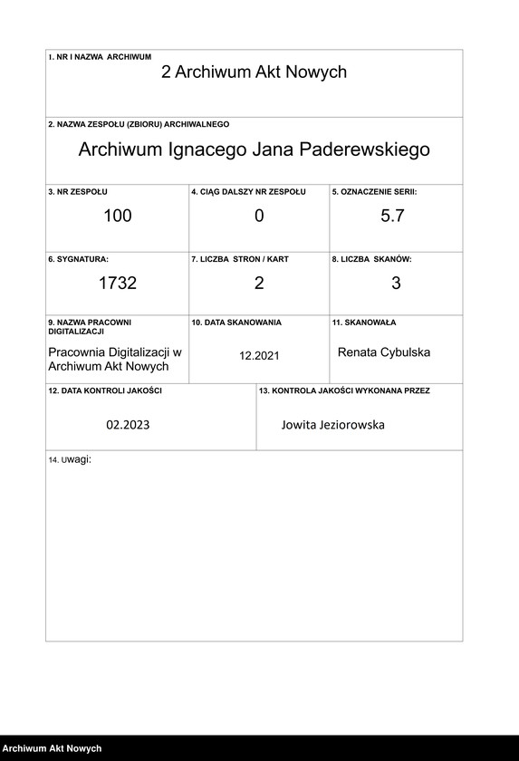 Obraz 1 z jednostki "Tichej O. A.; L.1"