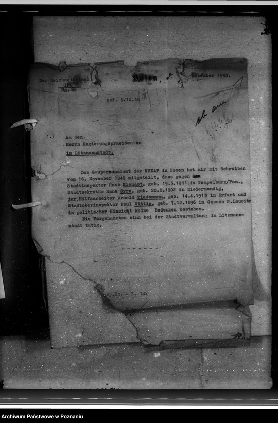 Obraz 5 z jednostki "Politische Beurteilungen der Angestellten"