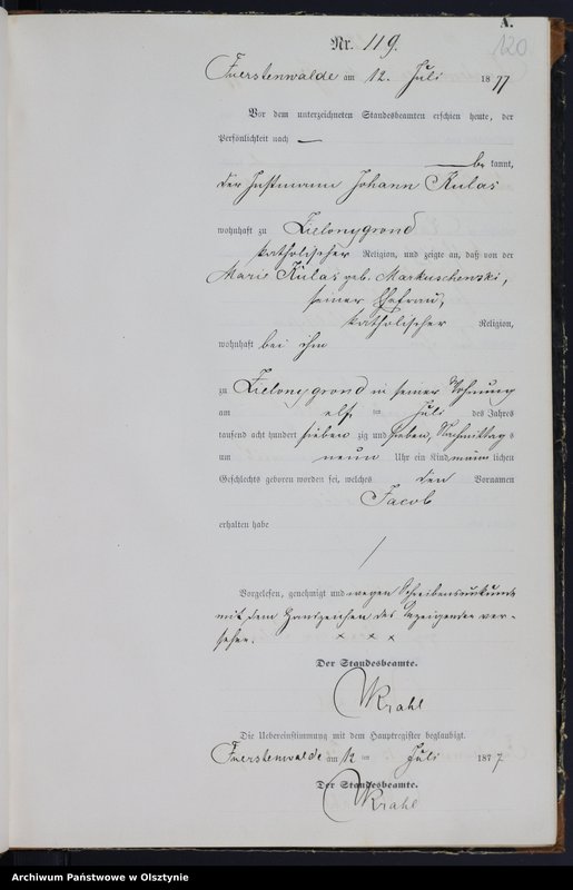 image.from.team "Urząd Stanu Cywilnego w Księżym Lasku pow. szczycieński"