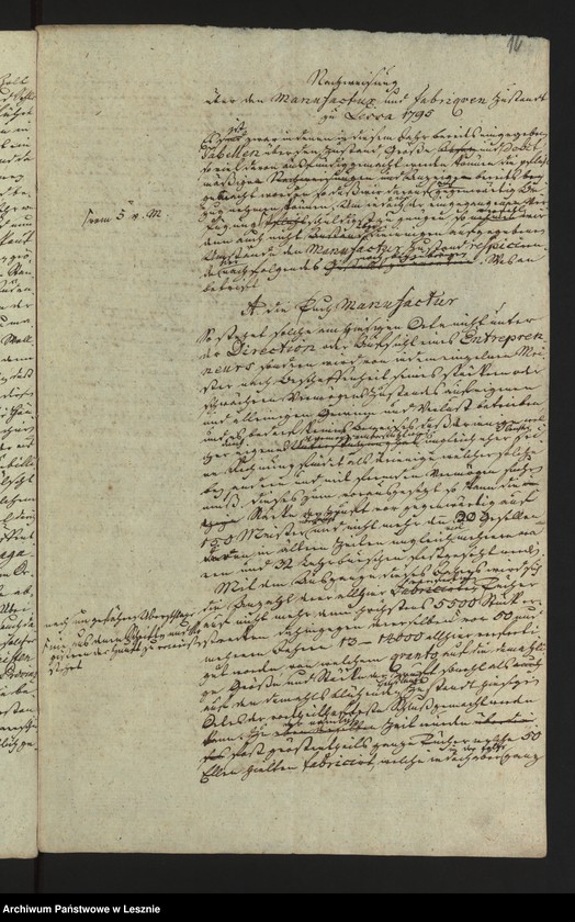 Obraz 16 z jednostki "[Akta über den Manufaktur und Fabrikenzustand voon Lissa]"