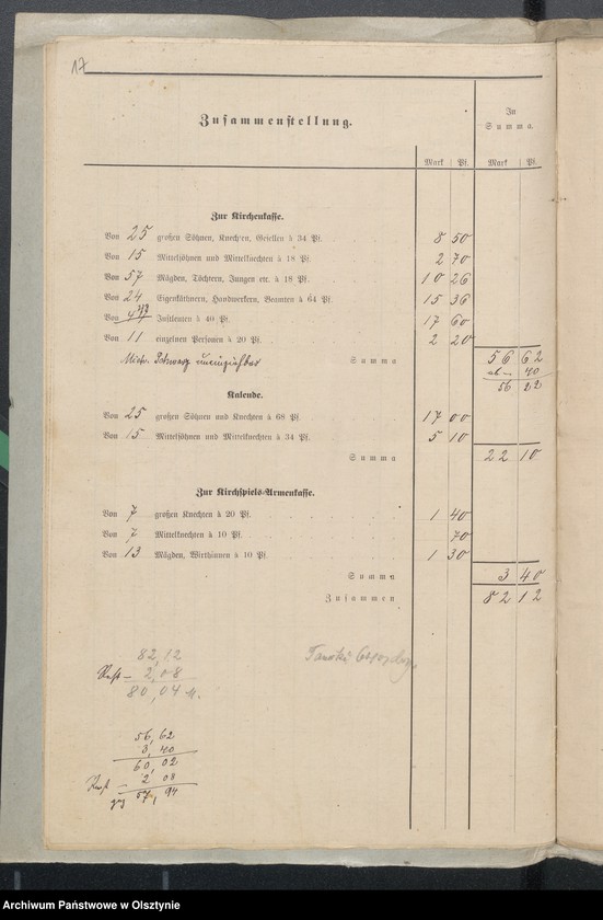 image.from.unit.number "Nachweisungen der Kirchendecems aus dem Kirchspiel Seehesten"