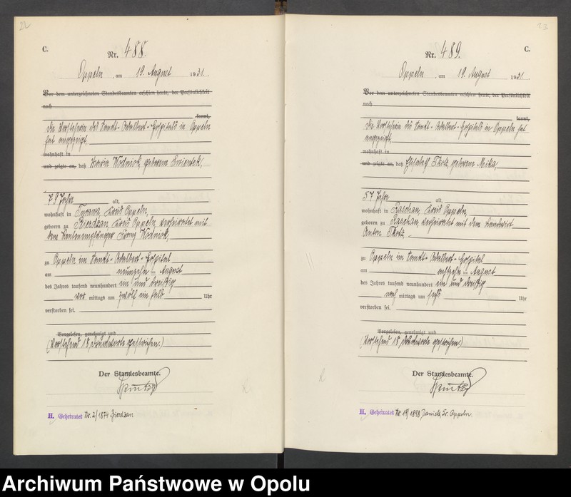 Obraz 15 z jednostki "[Rejestr zgonów] 1931 Tom II Nr 468-746"