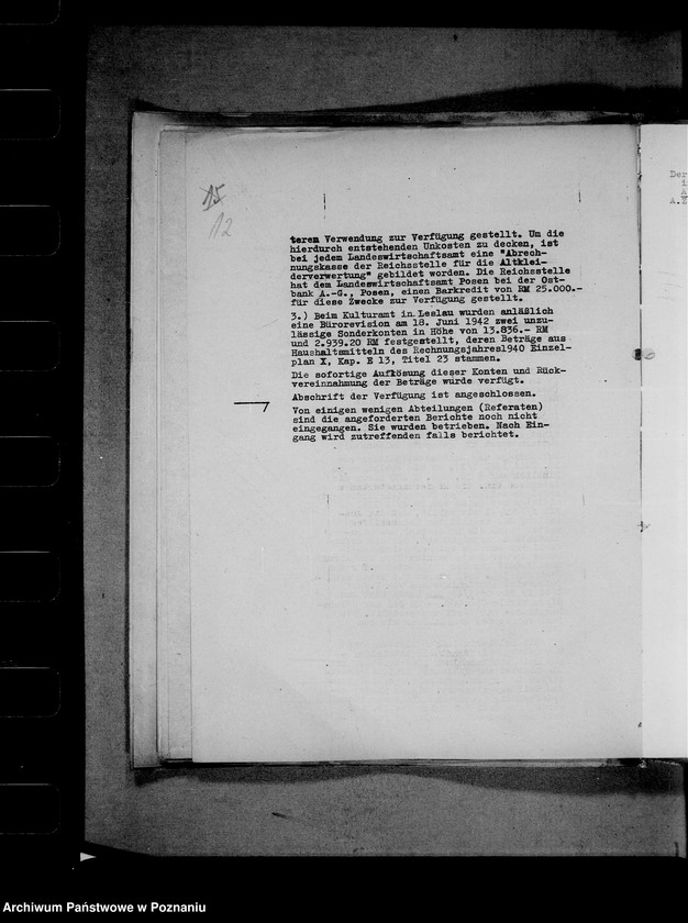 Obraz 16 z jednostki "Rechnungshof- Beantwortung der Erinnerungen"