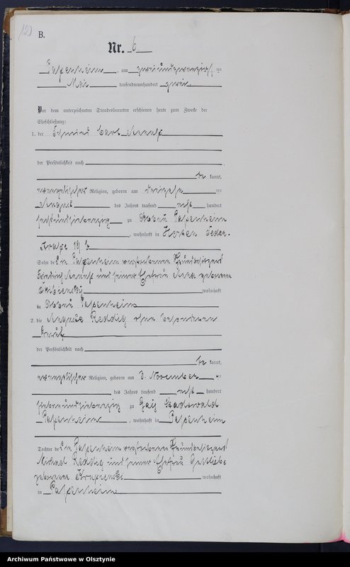 image.from.unit.number "Heiraths-Haupt-Register Nr 1 - 15"