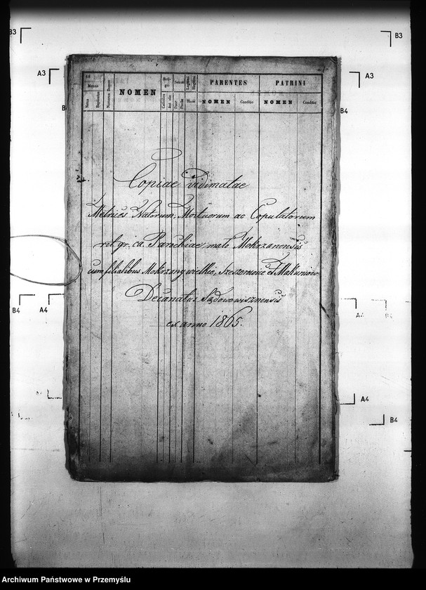 image.from.unit.number "[Kopie ksiąg metrykalnych parafii Mokrzany Małe z filiami Makuniów, Mokrzany Wielkie, Szeszerowice (dekanat Sądowa Wisznia)]"