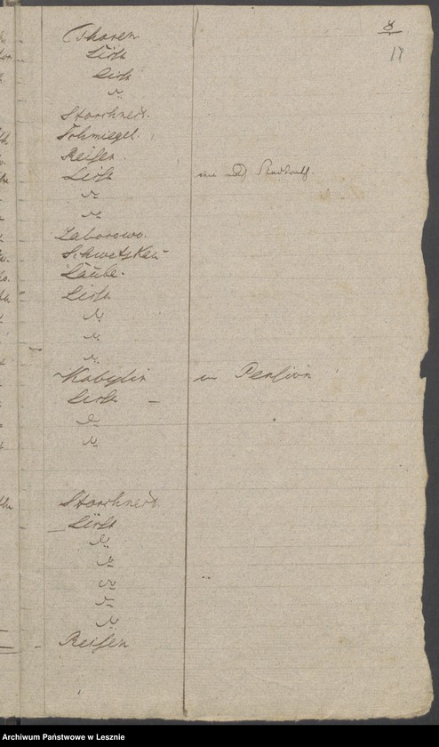 Obraz 20 z jednostki "[Seelenliste vom 2-ten Stadtviertel der Stadt Lissa]"