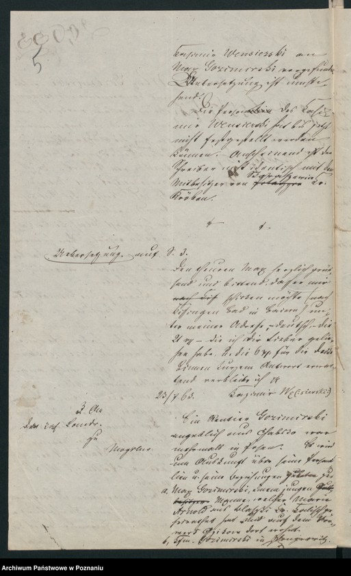 Obraz 8 z jednostki "A. betr. Max Gozimierski /auch über Erasmus von Blewczyński/"