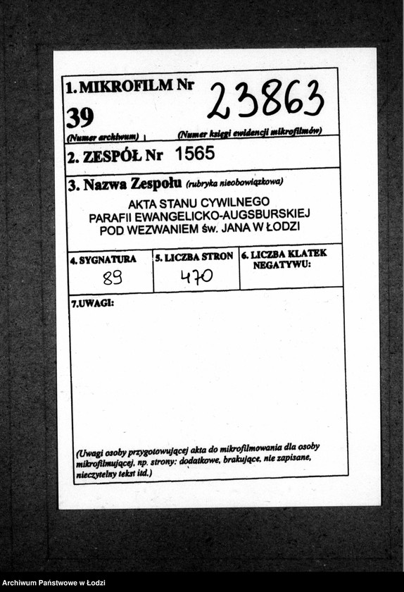 Obraz 1 z jednostki "Akta urodzeń "