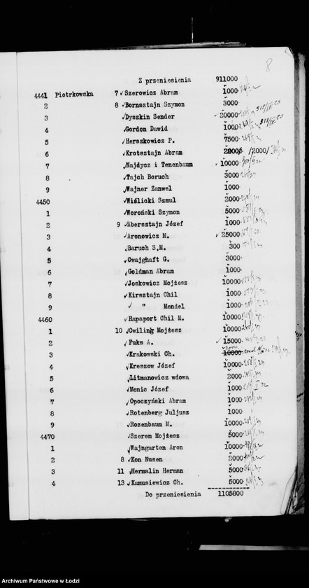 Obraz 11 z jednostki "Rejestr poborczy"