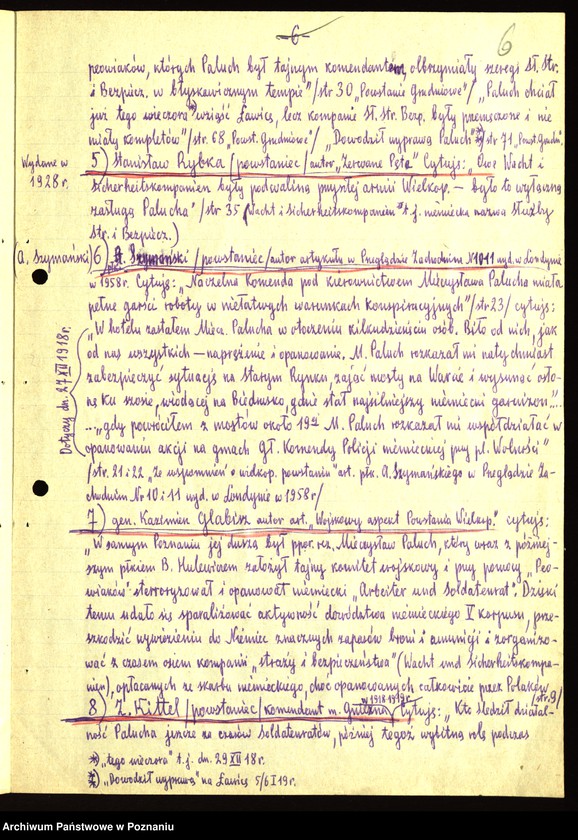Obraz 19 z jednostki "Opinie powstańców i działaczy polityczno - społecznych oraz autorów historycznych publikacji o Mieczysławie Paluchu zebrane przez Jadwigę Krauze."