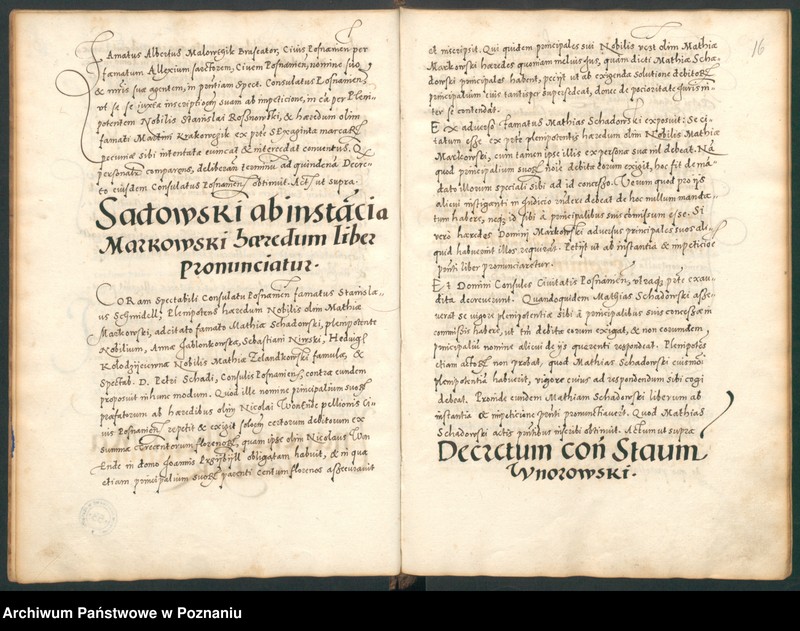 Obraz 20 z jednostki "Liber actorum civitatis Posnaniae."