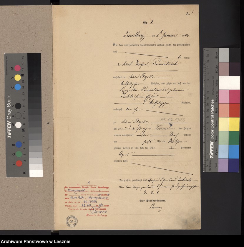 Obraz z jednostki "[Księga urodzeń]"