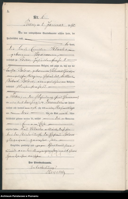 Obraz 9 z jednostki "Księga urodzeń t. I"