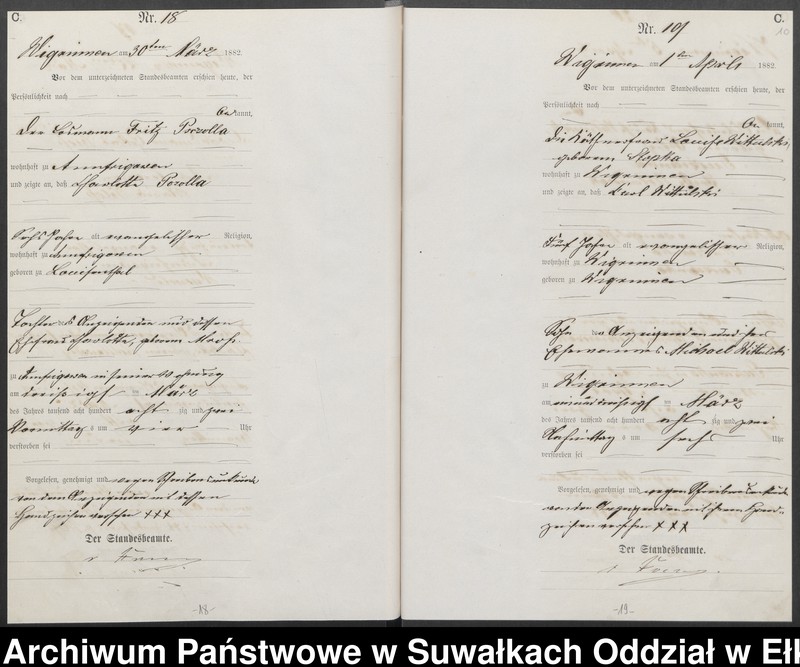 image.from.unit.number "[Sterbe-Haupt-Register des Königlich Preussischen Standes-Amtes Guszianka Kreis Sensburg]"