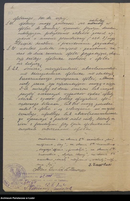 Obraz 12 z jednostki "Firma Tkanpol - Zawadzki, Husman, Zawluk - wyrób i sprzedaż towarów manufakturowych"